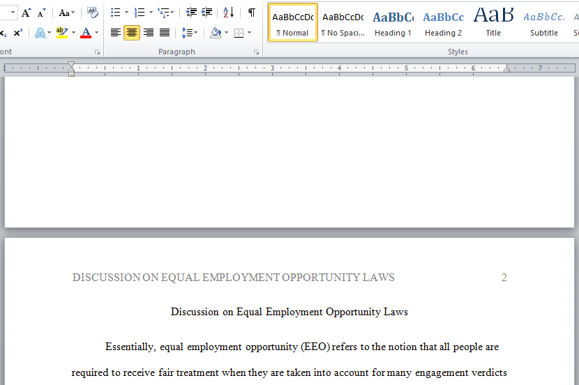 equal employment opportunity laws