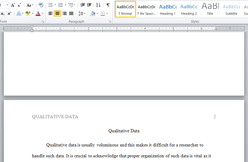 qualitative data