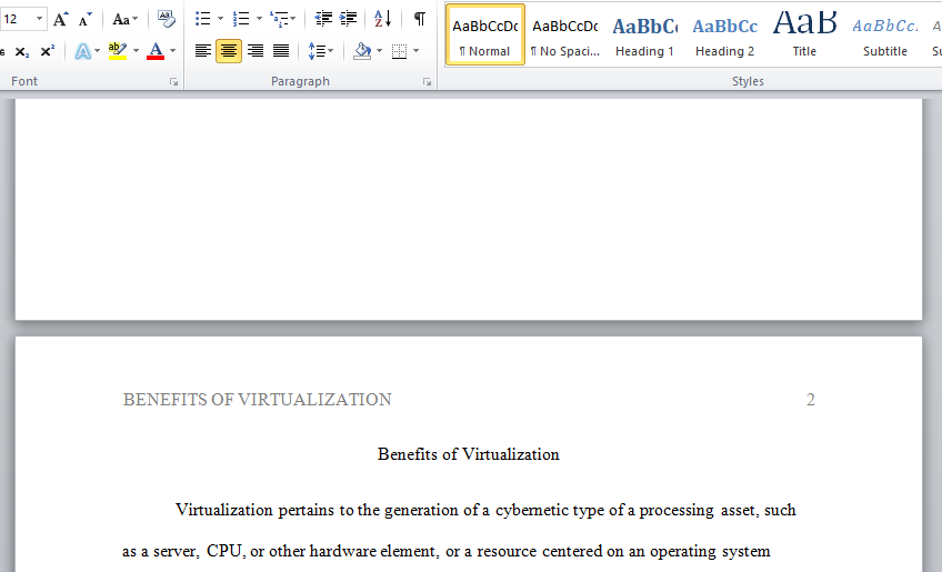 benefits of virtualization