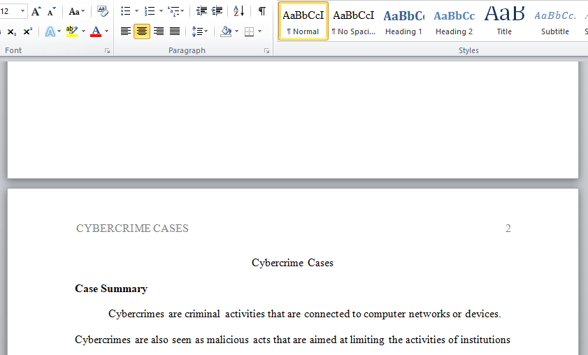 cybercrime cases