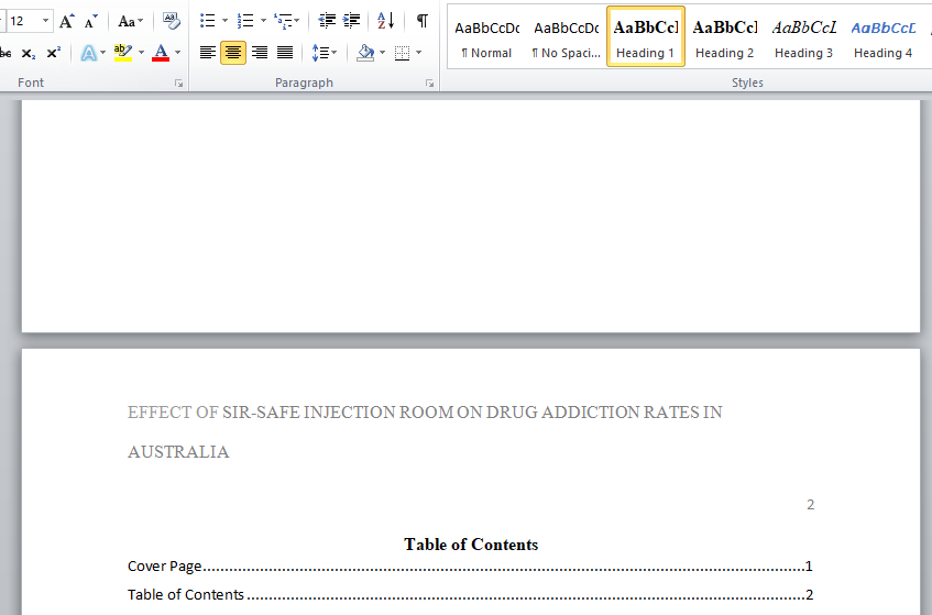 effect of sir-safe injection room on drug addiction rates in Australia