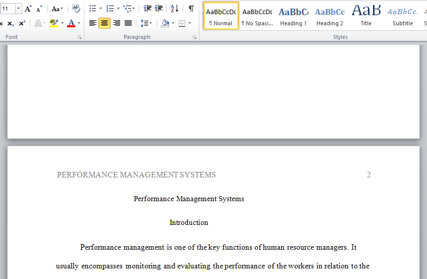 performance management systems