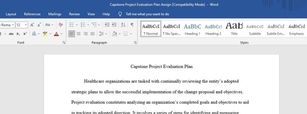 assessment 1 capstone project summary
