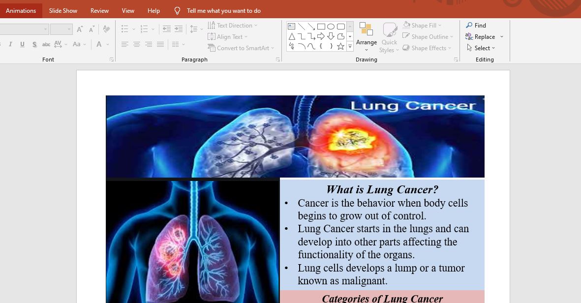 lung cancer essay titles
