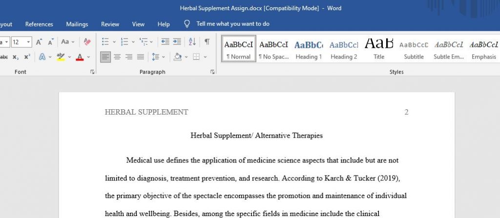 Herbal supplements essay 06 image