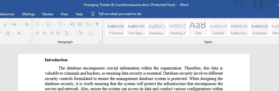 Emerging Threats & Countermeasures 