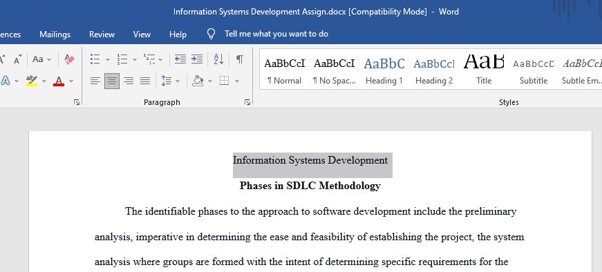 What are the steps in the SDLC methodology?