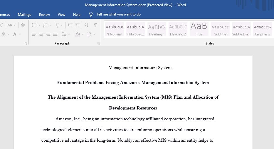 Management Information System