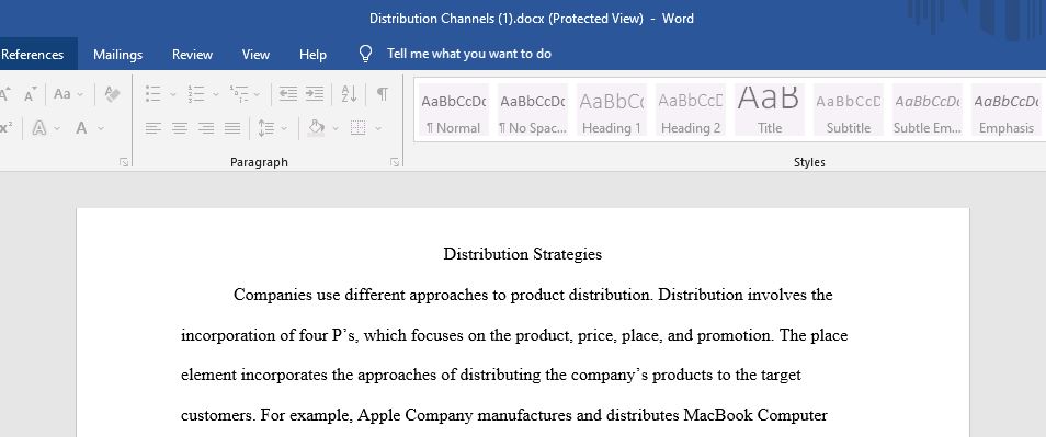 Distribution Strategies for apple companies
