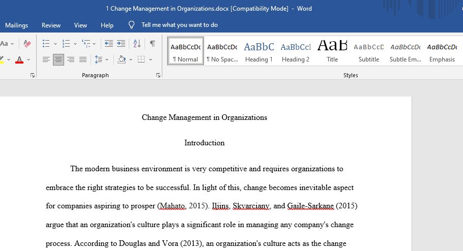 looking at how an organization's culture played a huge role in change management at SABIC Company, which is located in Saudi Arabia.