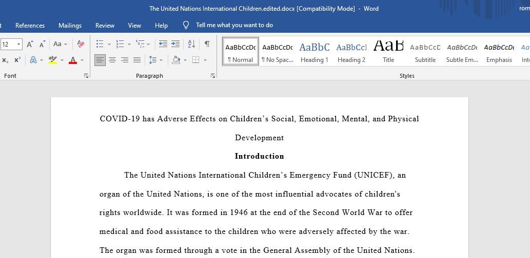 COVID-19 has Adverse Effects on Children’s Social, Emotional, Mental, and Physical