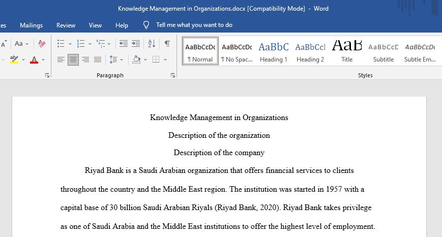 To demonstrate the role of knowledge management in organizations and in  influencing decision-making process