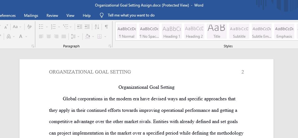 Effective organizational goal setting is integral for steady market performance as it triggers a more explicit focus, enables optimal resource use,