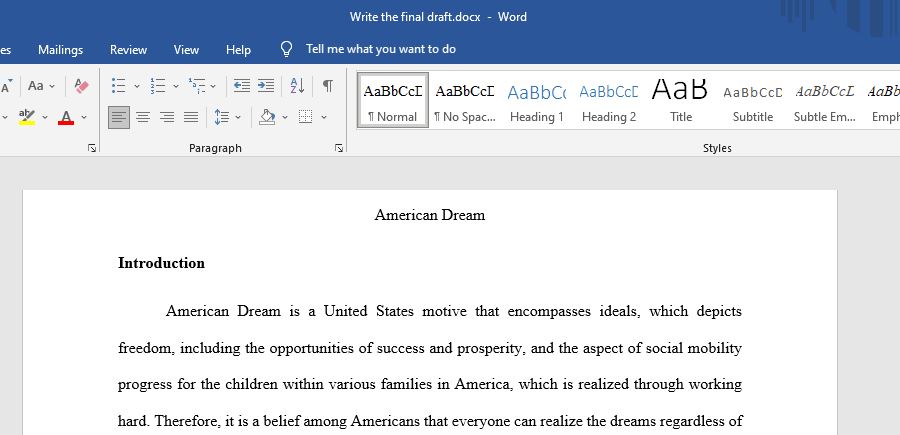 the American dream is not a reality, especially among the people of color who represent the ethnic minorities.