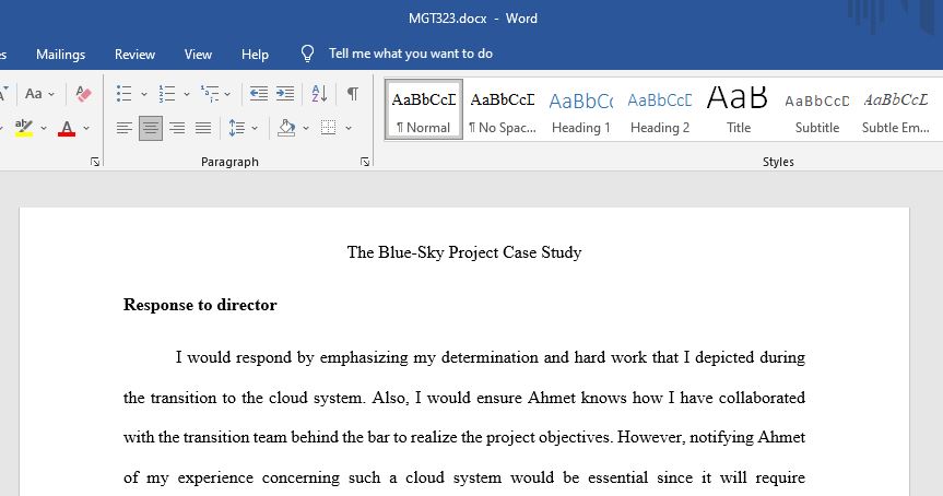 The Blue-Sky Project Case Study