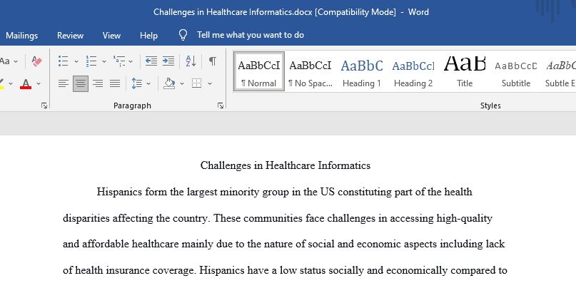 Challenges in Healthcare Informatics