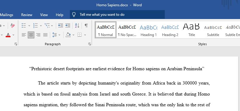 “Prehistoric desert footprints are earliest evidence for Homo sapiens on Arabian Peninsula”