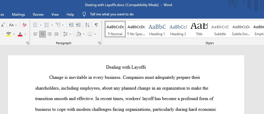 hange involves moving from one circumstance or situation to another. Since organizations involve many components and systems, the ability to effectively communicate any changes throughout the organization becomes a critical component of employee morale and commitment.