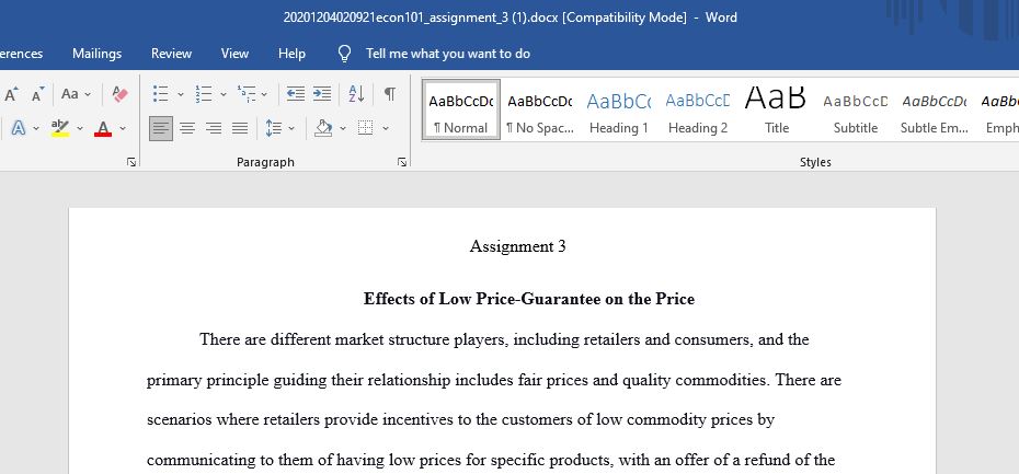 1. Explain the effects of low price-guarantee on the price. (1.5 Marks) 2. If a group of sellers could form a cartel, what quantity and price would they try to set? (1.5 Marks) 3. What do you understand by discriminatory monopoly? Bring out the conditions that enables the monopoly firm to charge different prices for its product in different markets. (2 Marks)