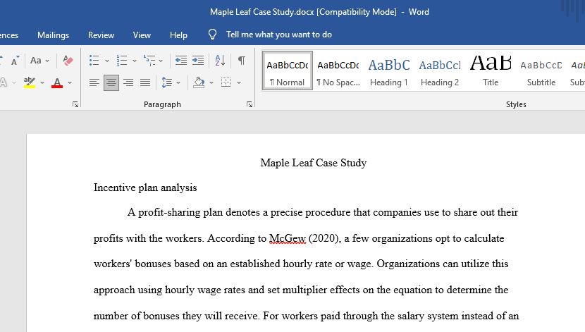 Maple Leaf Case Study