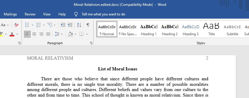 There are those who believe that since different people have different cultures and different morals, there is no single true morality. There are a number 