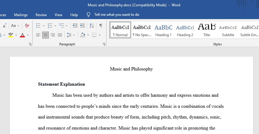 Music has been used by authors and artists to offer harmony and express emotions and has been connected to people’s minds since the early centuries