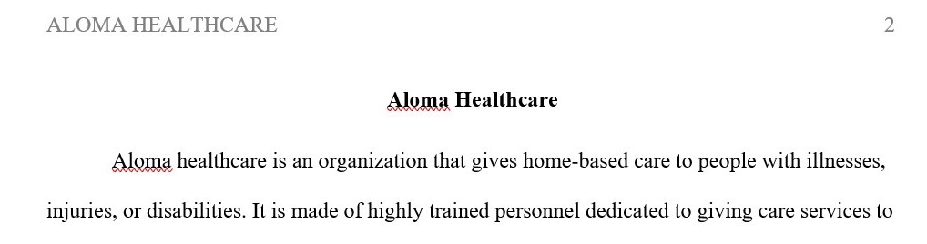 Aloma Healthcare