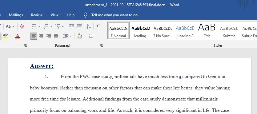 Compare the findings described above for Millennials to your own views on Millennial characteristics. What surprises you about the findings? What doesn't surprise you?